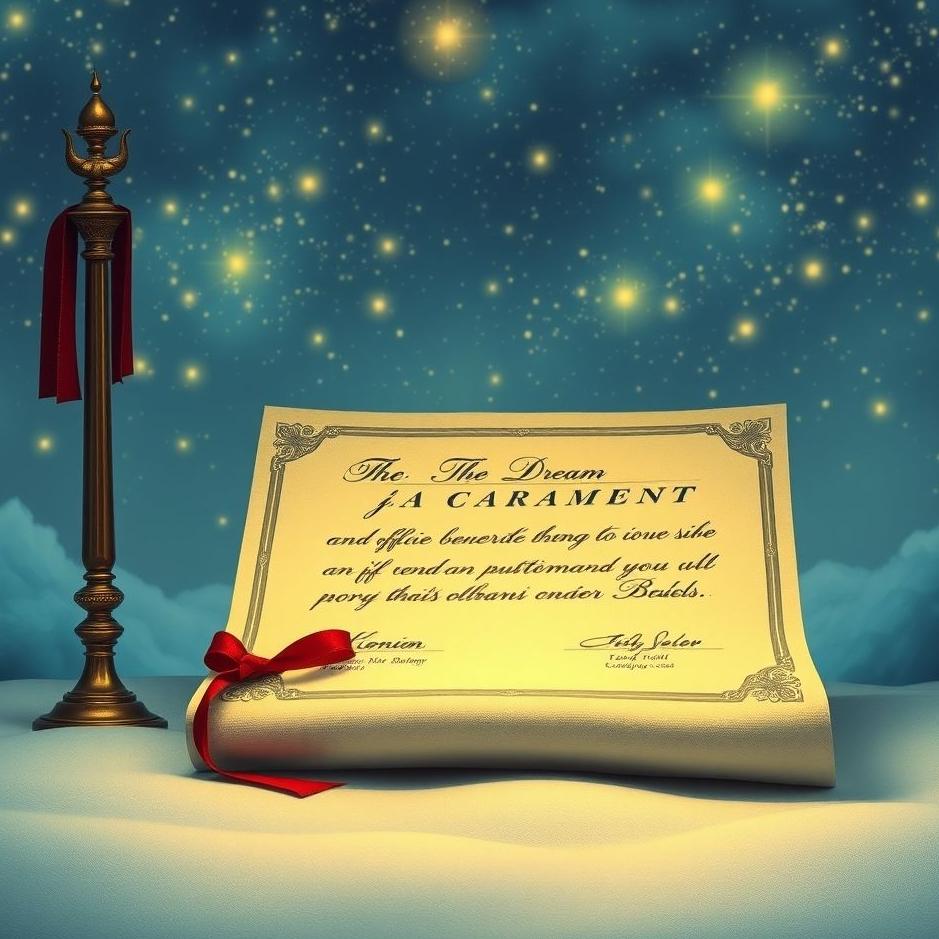 Dream : Official document sealed in a dream