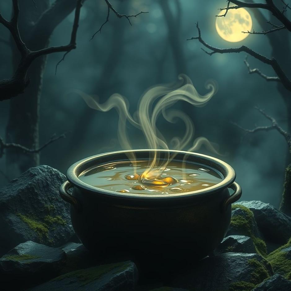 Dream : Oil in a cauldron in a dream