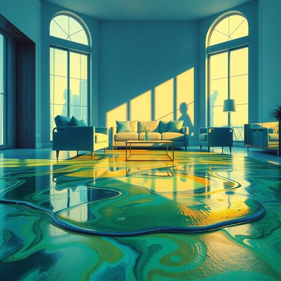 Dream : Oil spilled in a house in a dream