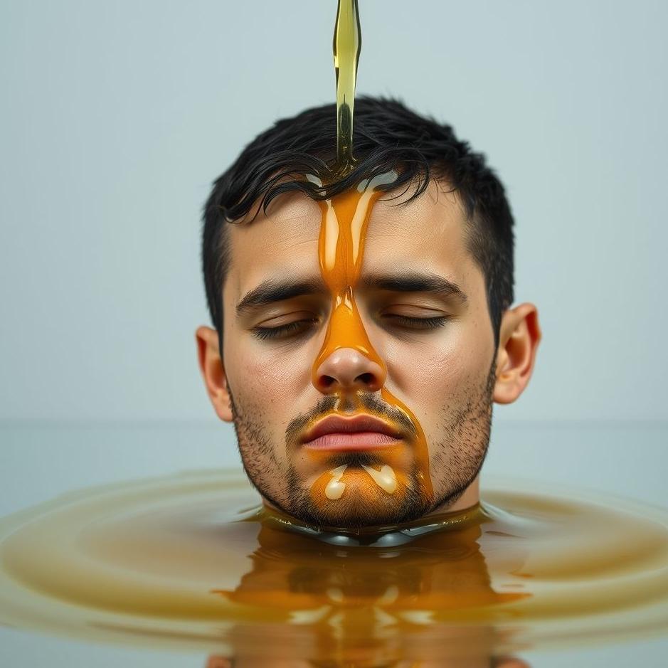 Dream : Oil spilling on your head 