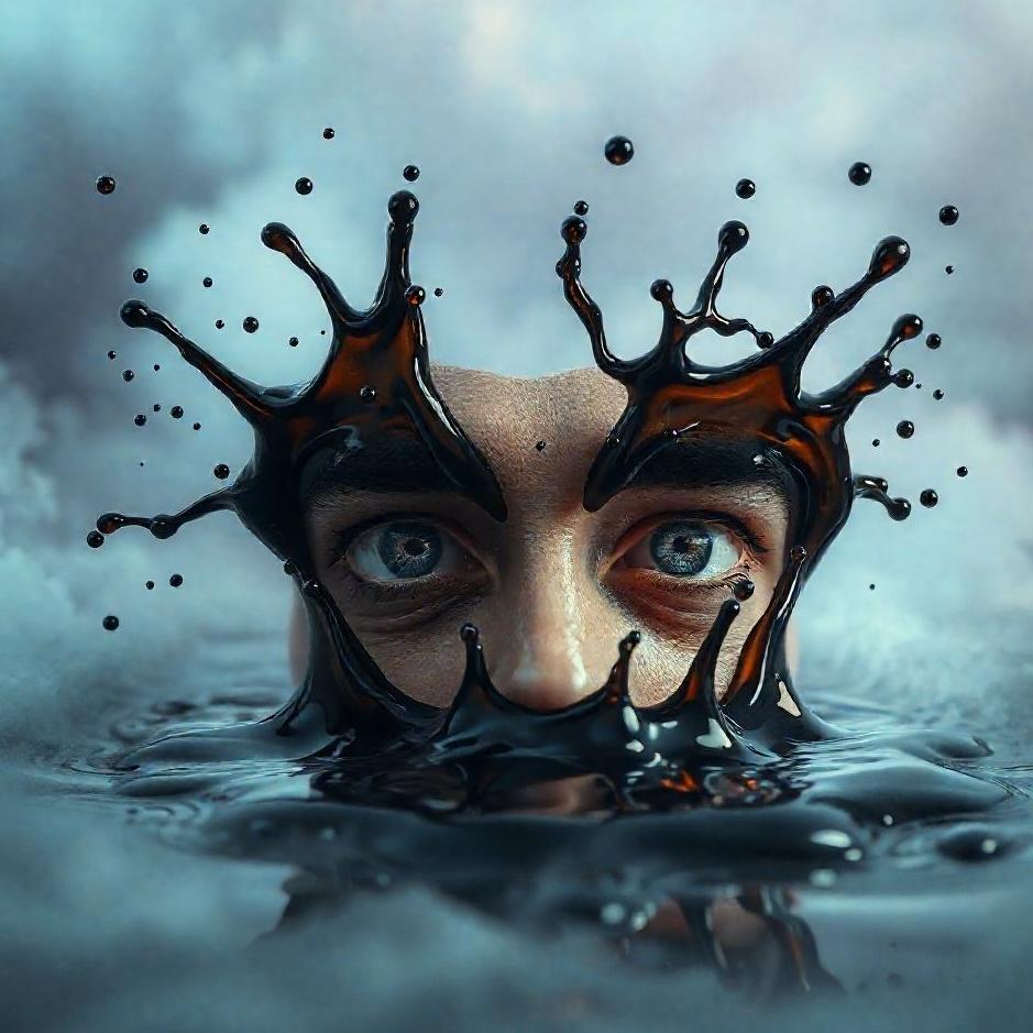 Dream : Oil splashing in your eyes in a dream