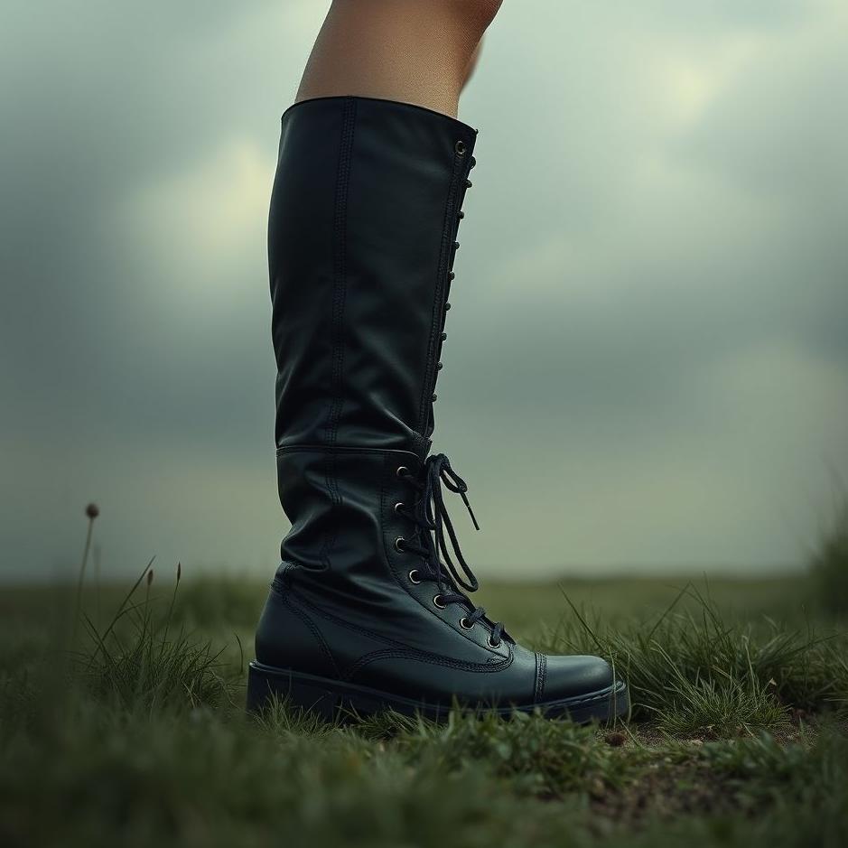 Dream : Old black boots in a dream