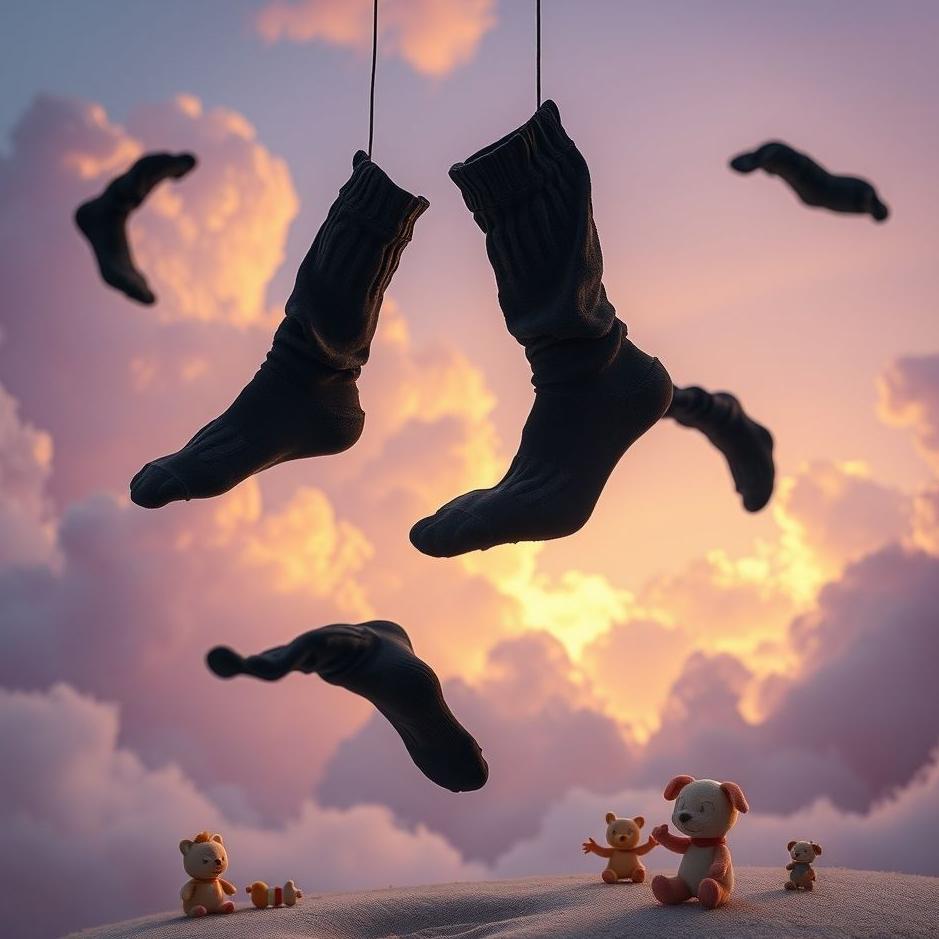 Dream : Old black socks in a dream