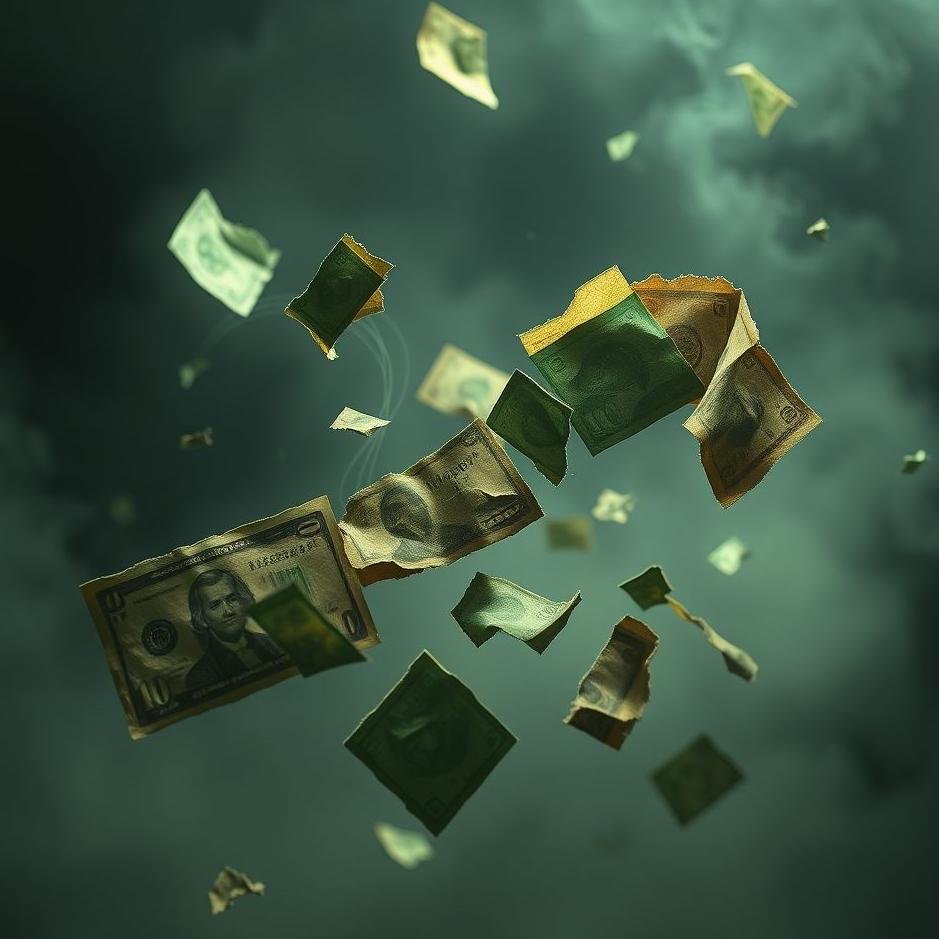 Dream : Old torn money in a dream