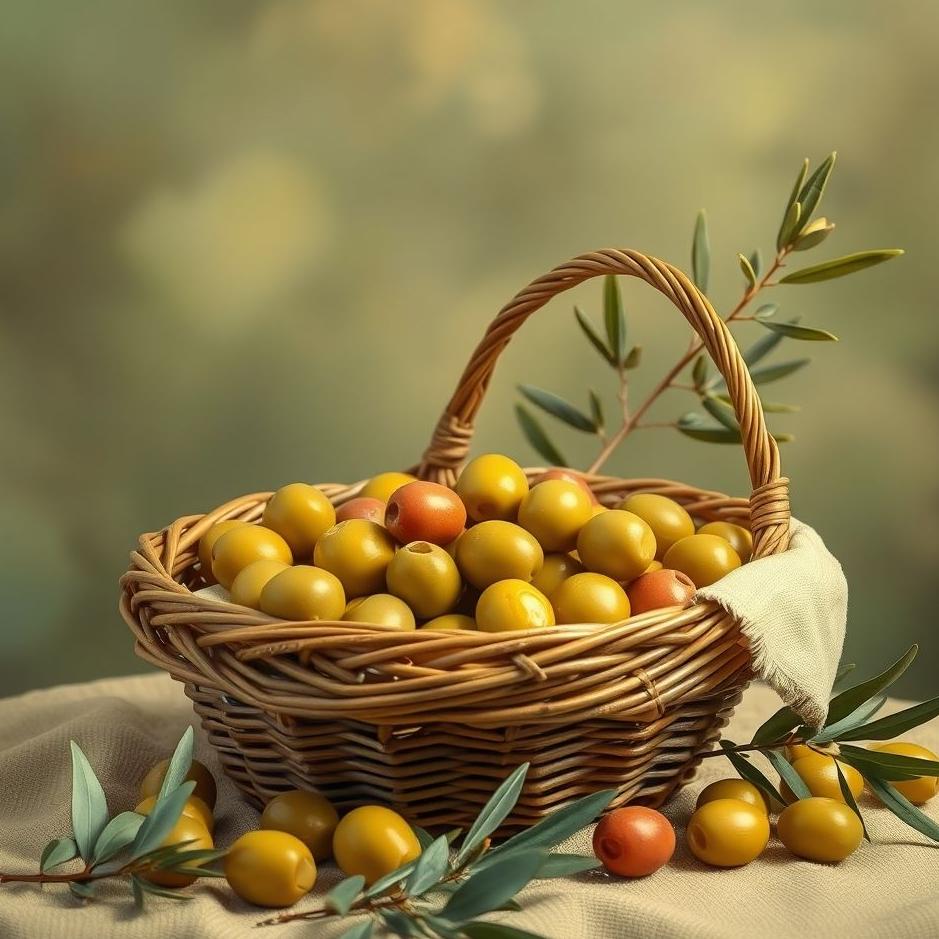 Dream : Olives in a basket in a dream
