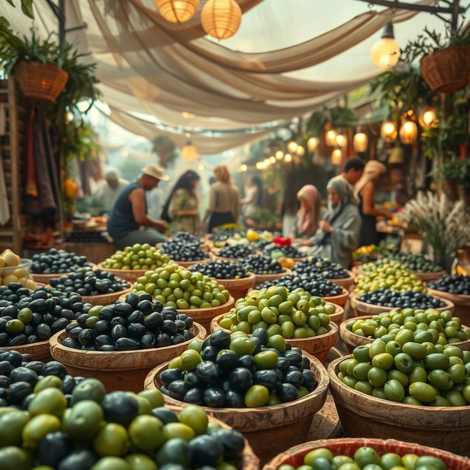Dream : Olives in the market in a dream