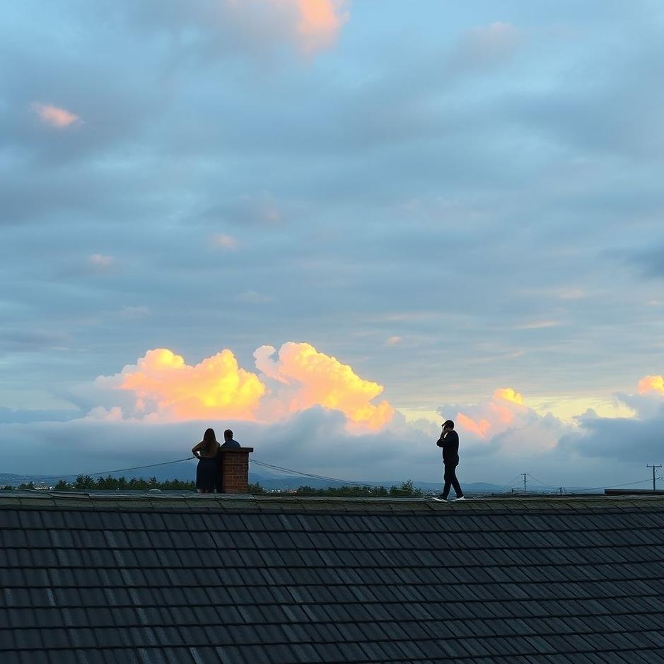 Dream : On the roof in a dream