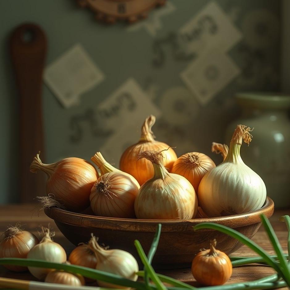 Dream : Onions at home in a dream