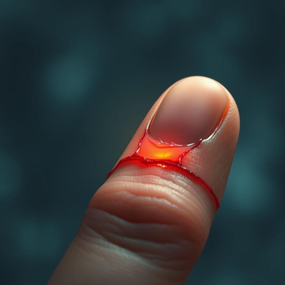 Dream : Open wound on a finger in a dream