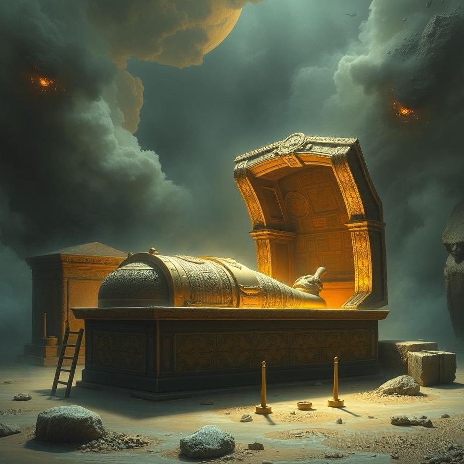 Dream : Opening a sarcophagus in a dream