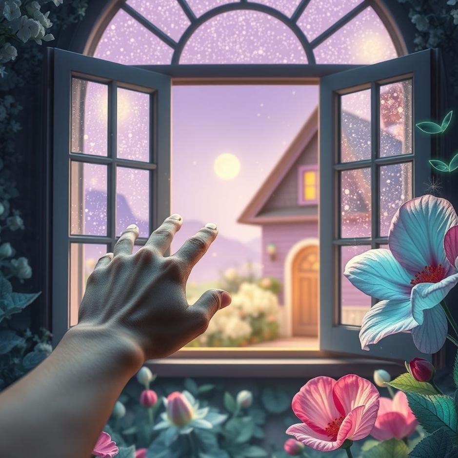 Dream : Opening a window to a house in a dream