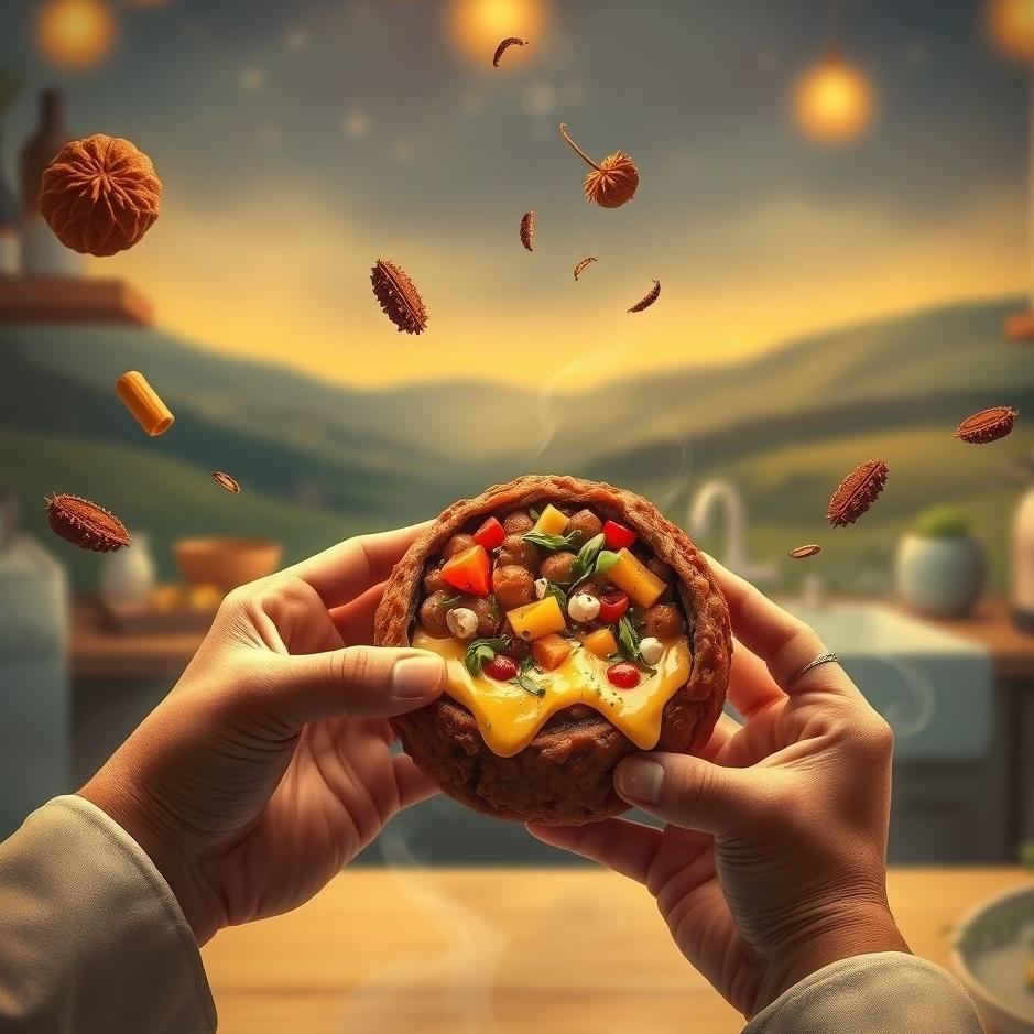 Dream : Opening stuffed meatballs in a dream