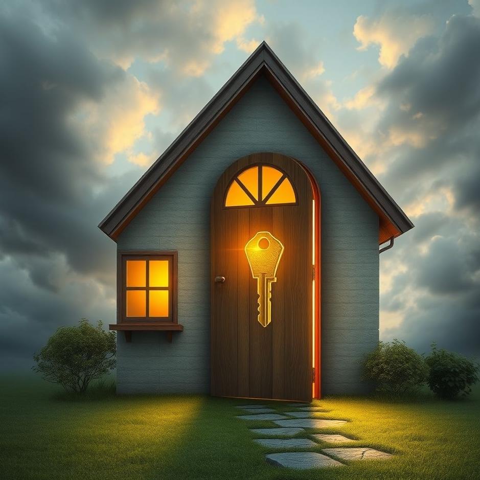 Dream : Opening the door of the house with a key in a dream