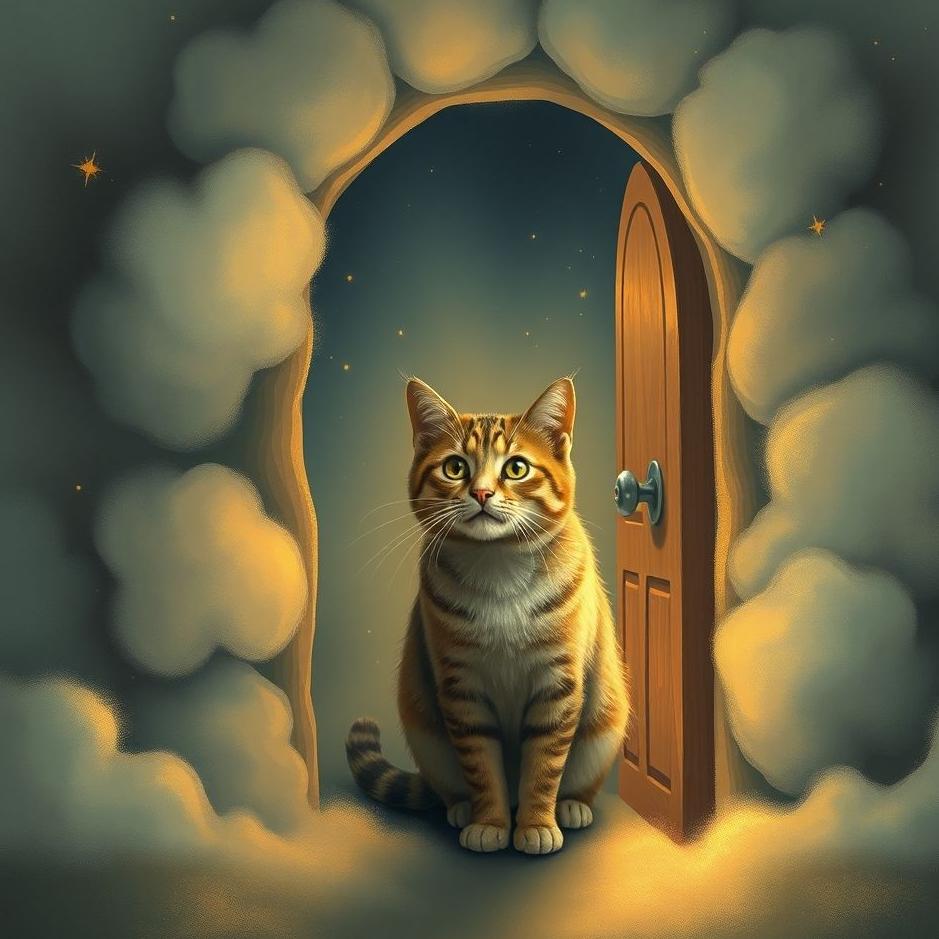 Dream : Opening the door to a cat in a dream