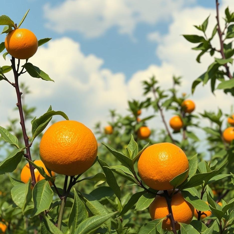 Dream : Orange and tangerine picking in a dream