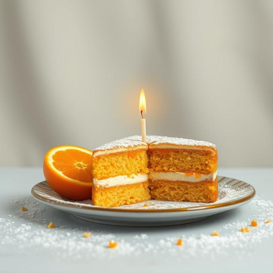 Dream : Orange cake in a dream