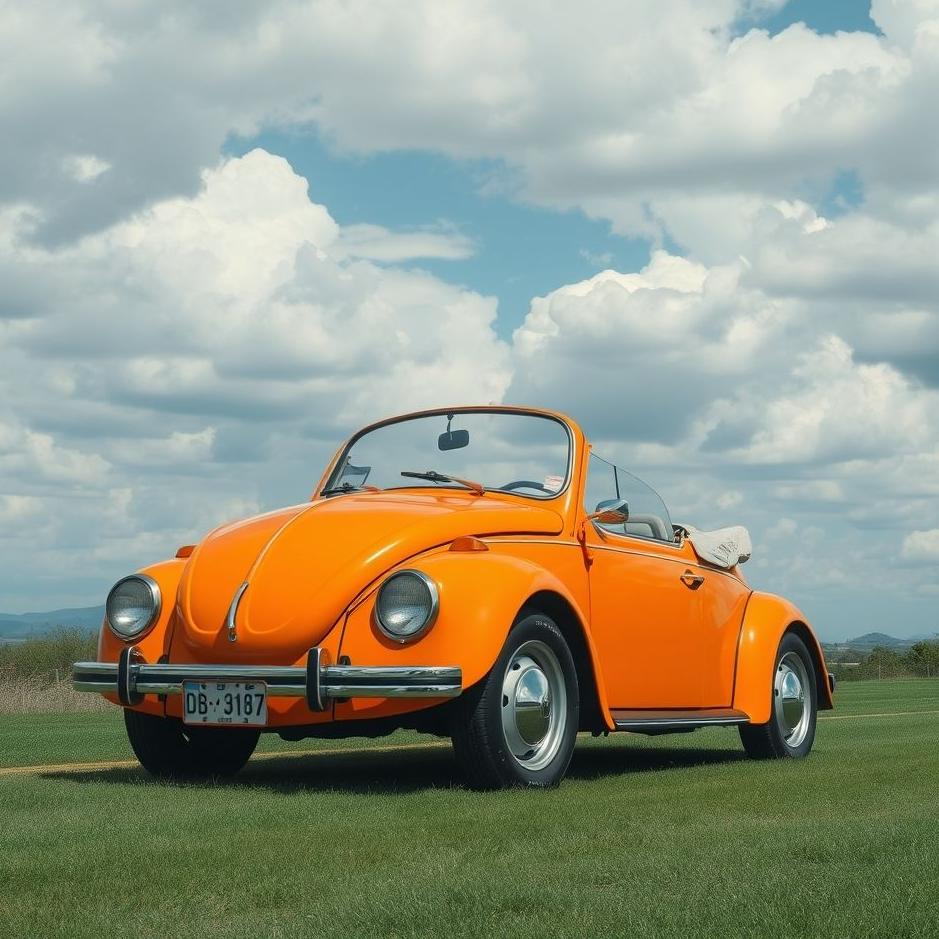 Dream : Orange car in a dream