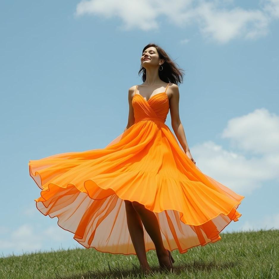 Dream : Orange dress in a dream