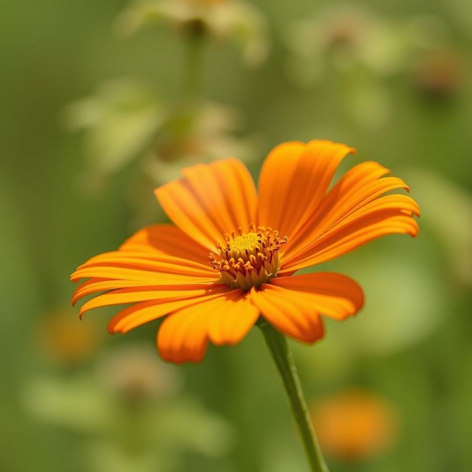 Dream : Orange flower in a dream