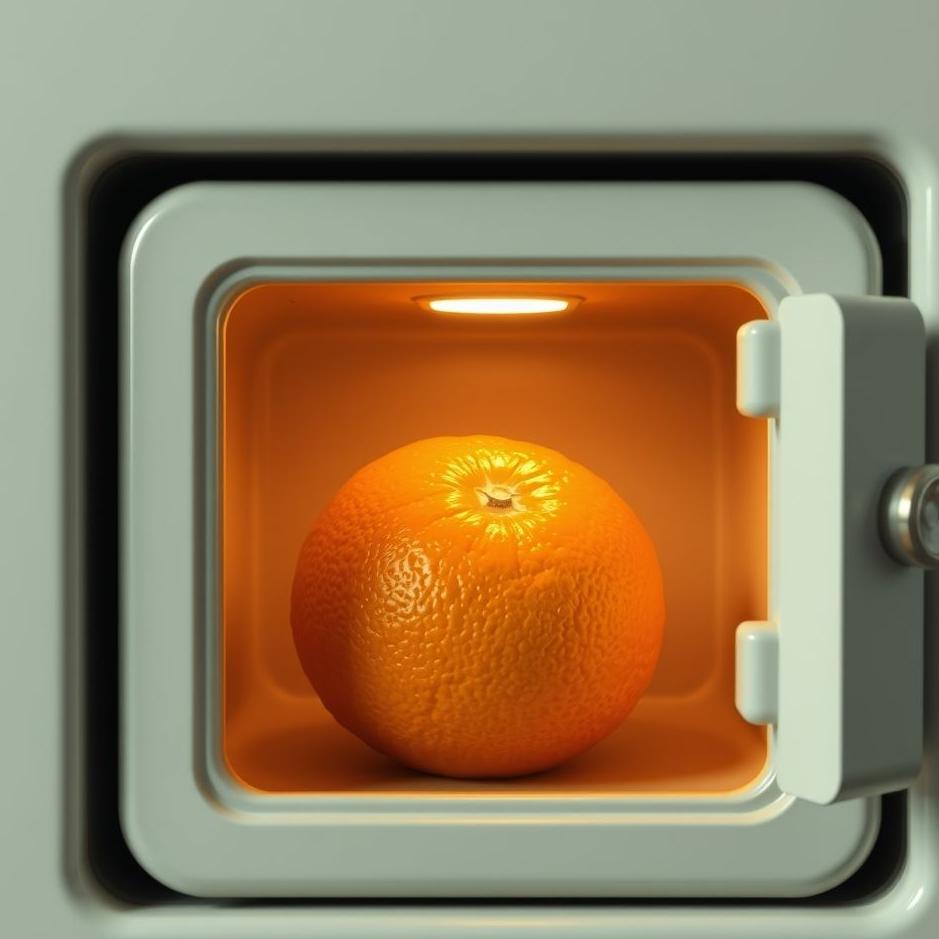 Dream : Orange in a safe in a dream