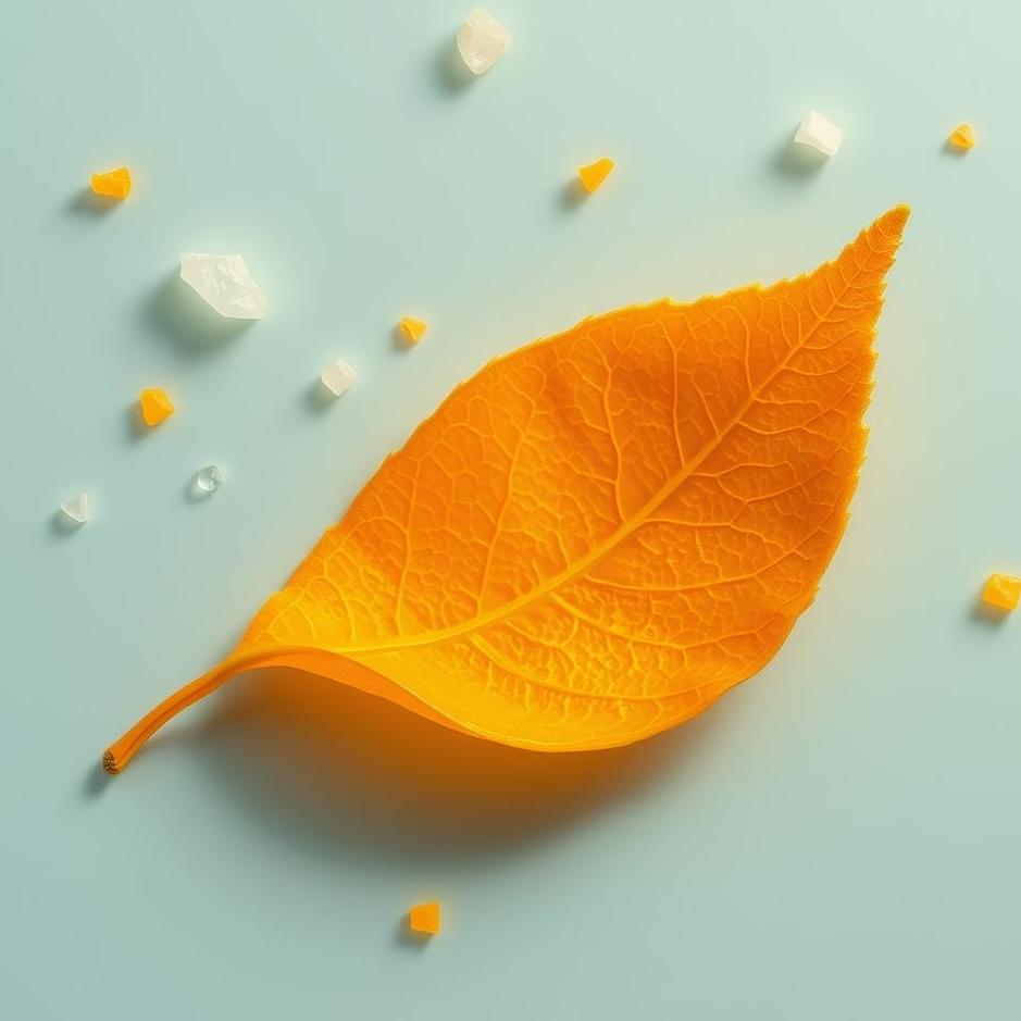 Dream : Orange leaf in a dream