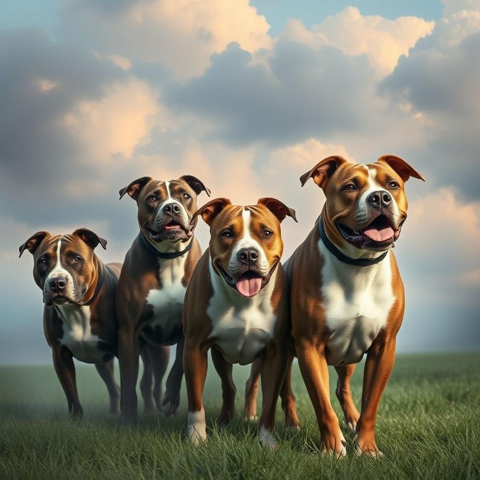 Dream : Pack of pitbulls in a dream