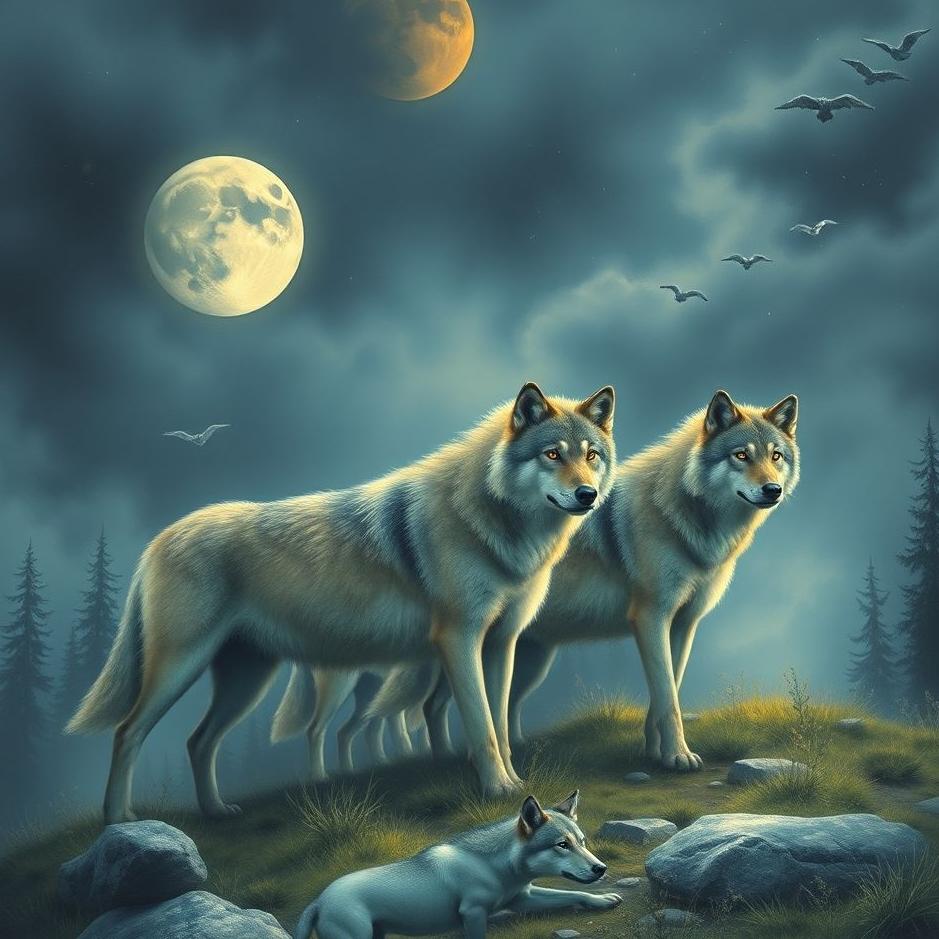 Dream : Pack of wolves in a dream