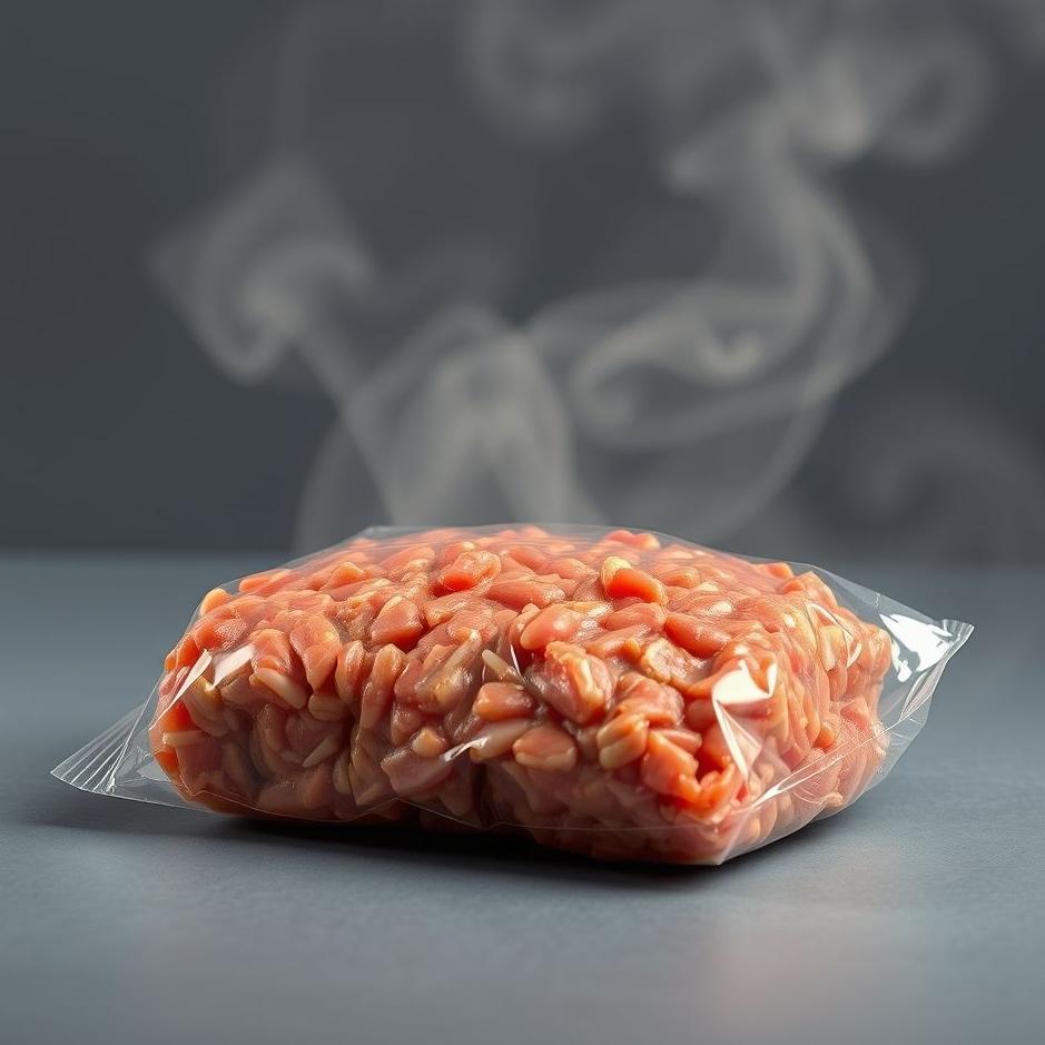 Dream : Packaged minced meat in a dream