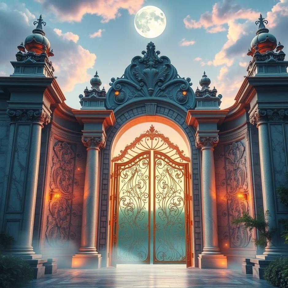 Dream : Palace gate open in a dream
