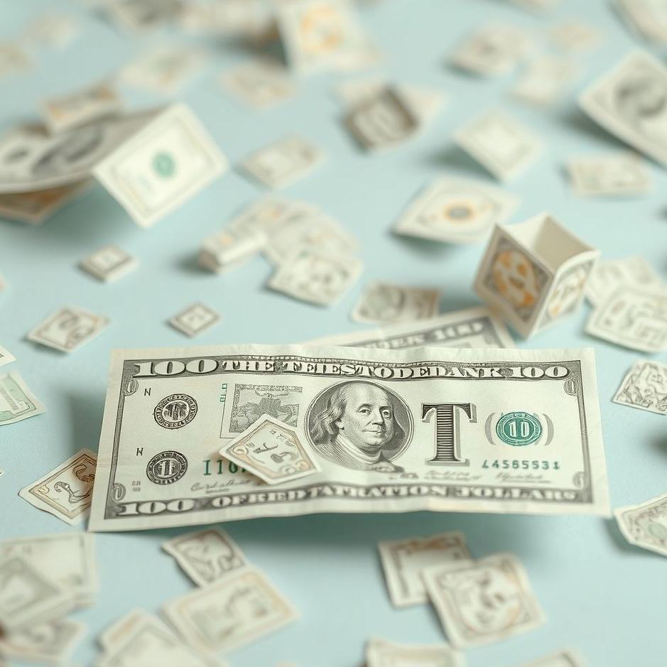 Dream : Paper banknotes in a dream