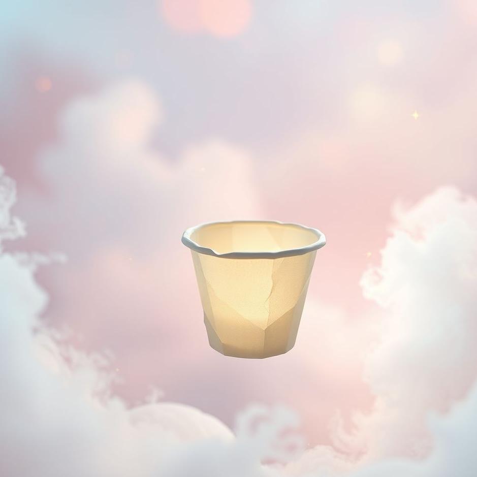 Dream : Paper cup in a dream