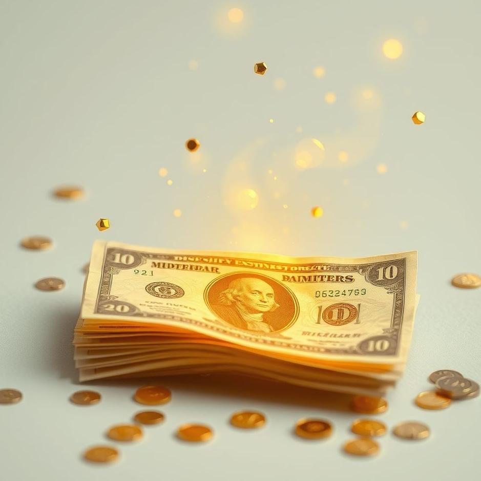 Dream : Paper money and gold in a dream