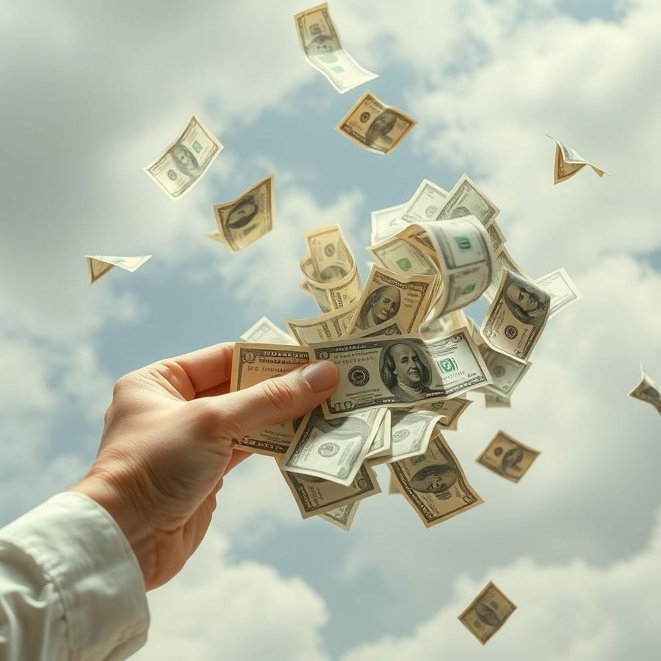 Dream : Paper money being distributed in a dream