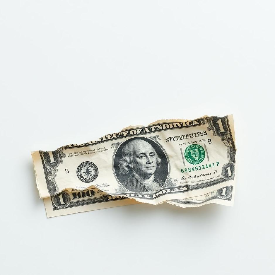 Dream : Paper money being torn in a dream