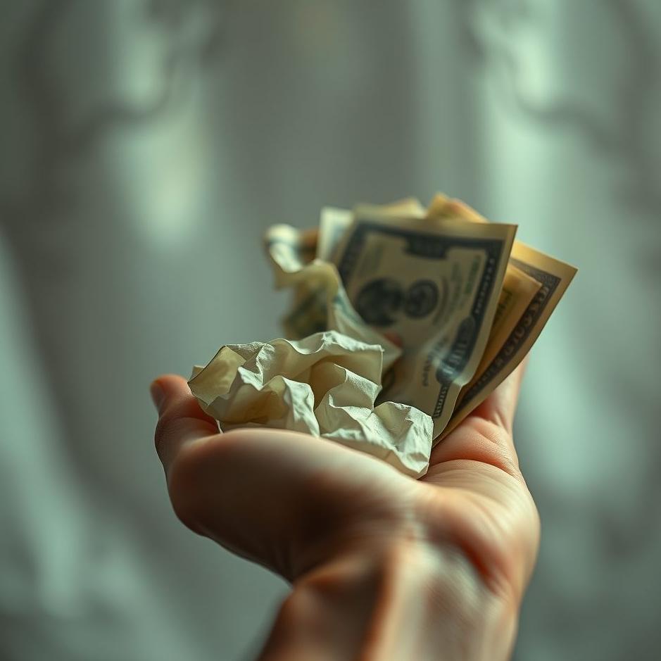 Dream : Paper money in my brother's hand in a dream