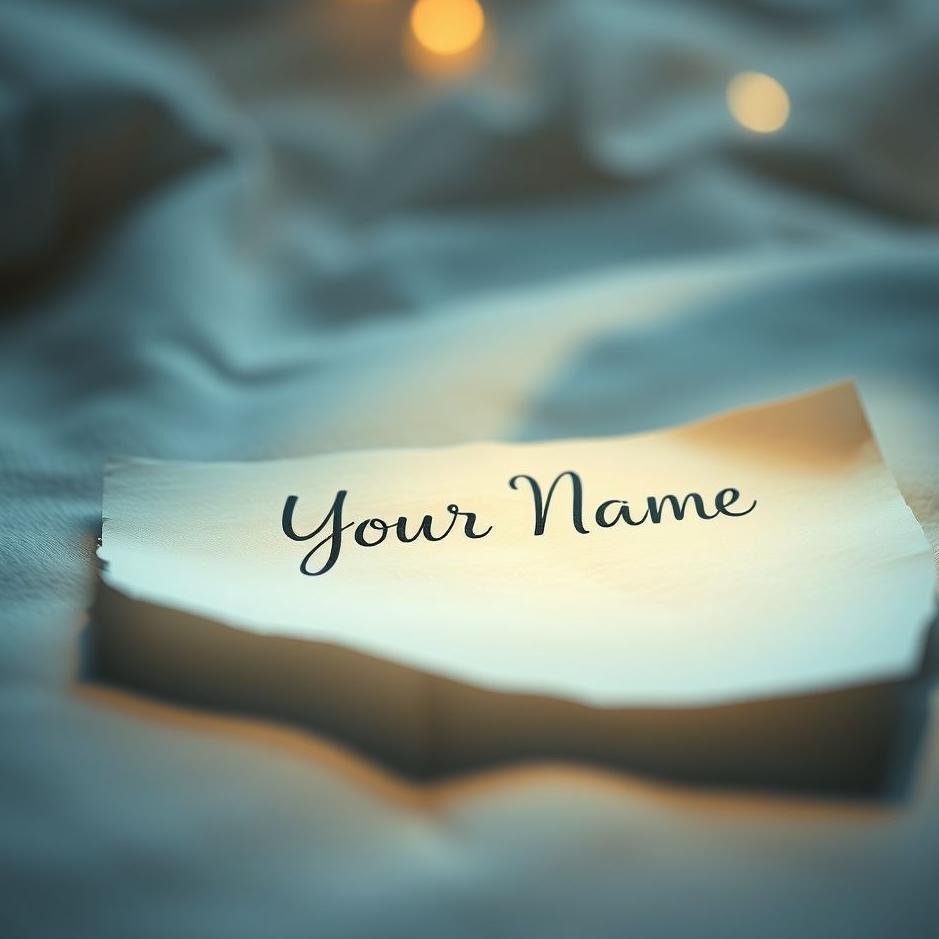 Dream : Paper with your own name written in your dream