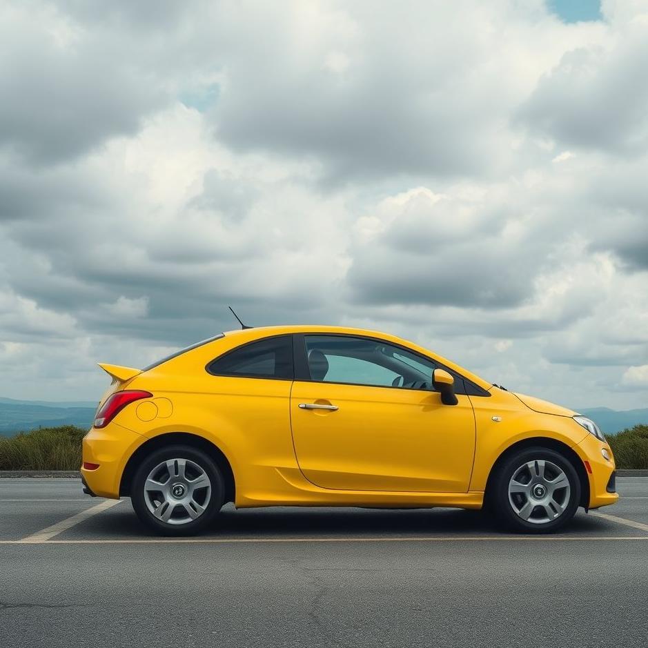 Dream : Parking a yellow car in a dream
