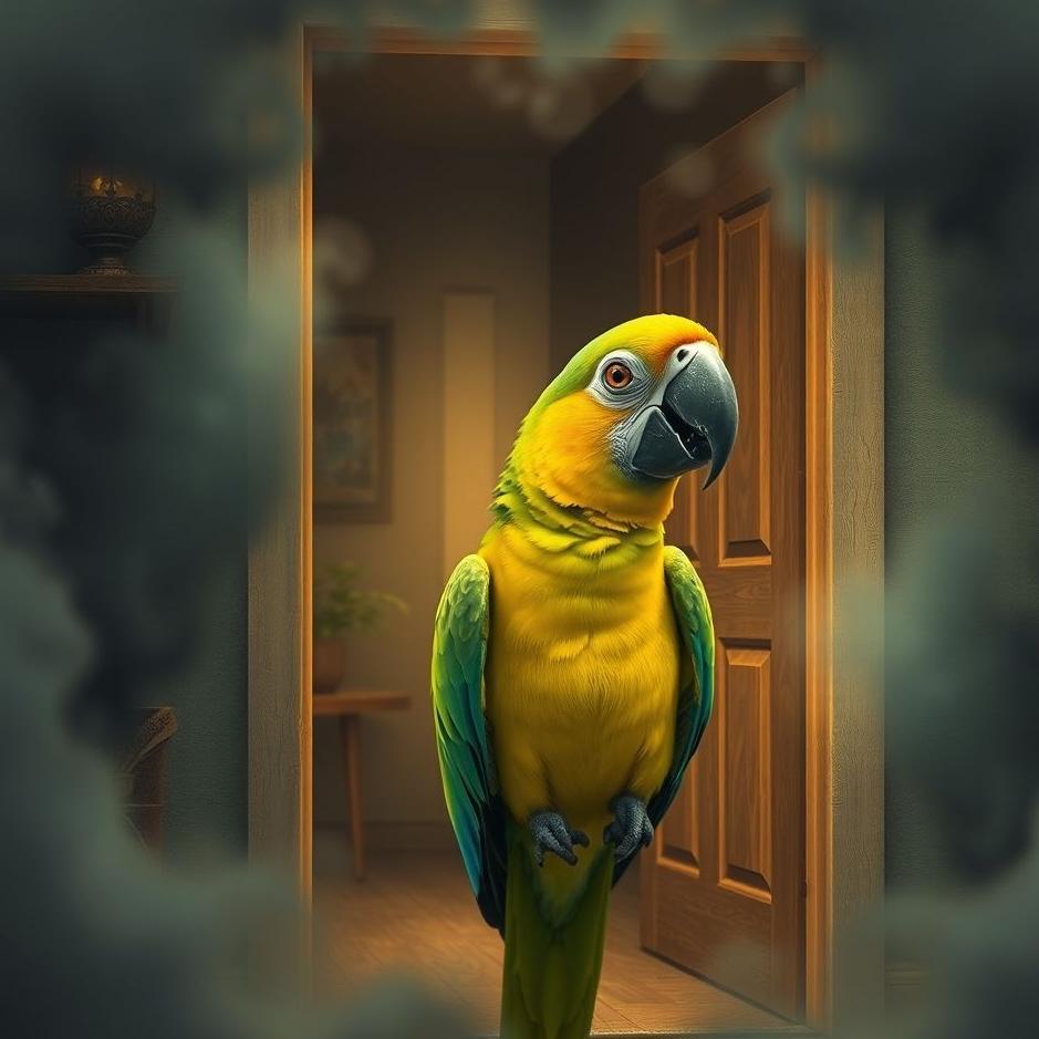 Dream : Parrot enter the house in a dream