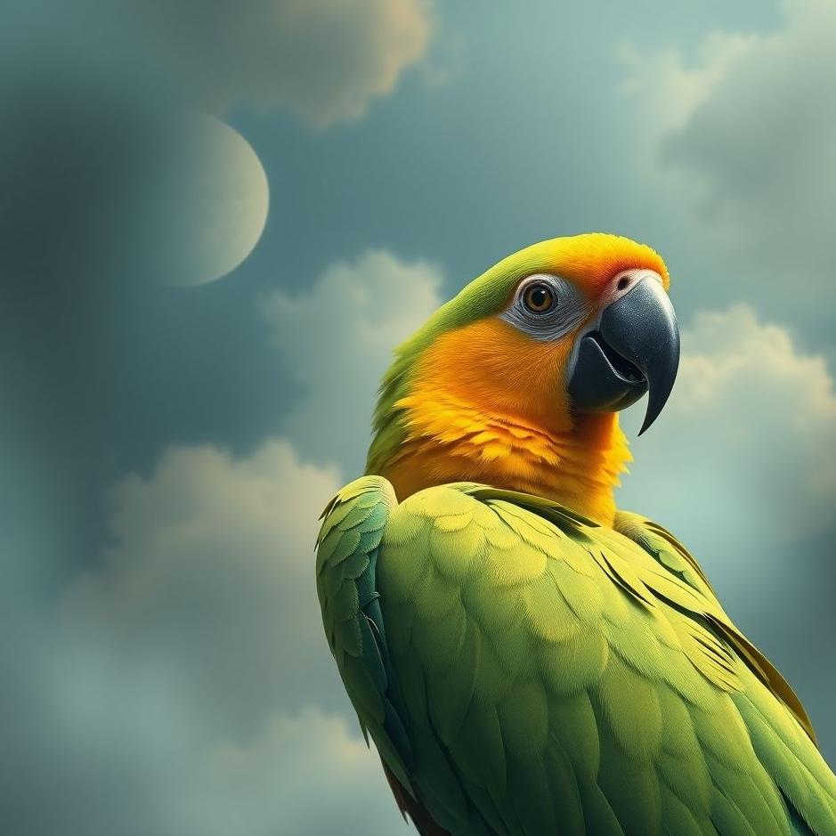 Dream : Parrot on your shoulder in a dream