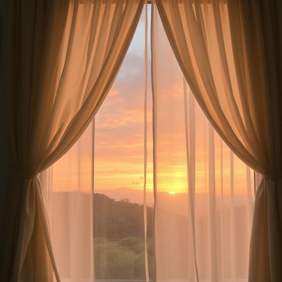 Dream : Parting the curtains in a dream