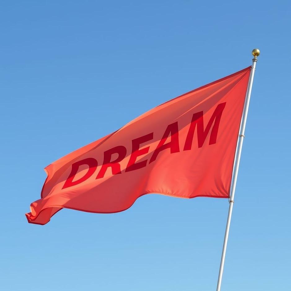 Dream : Party flag in a dream