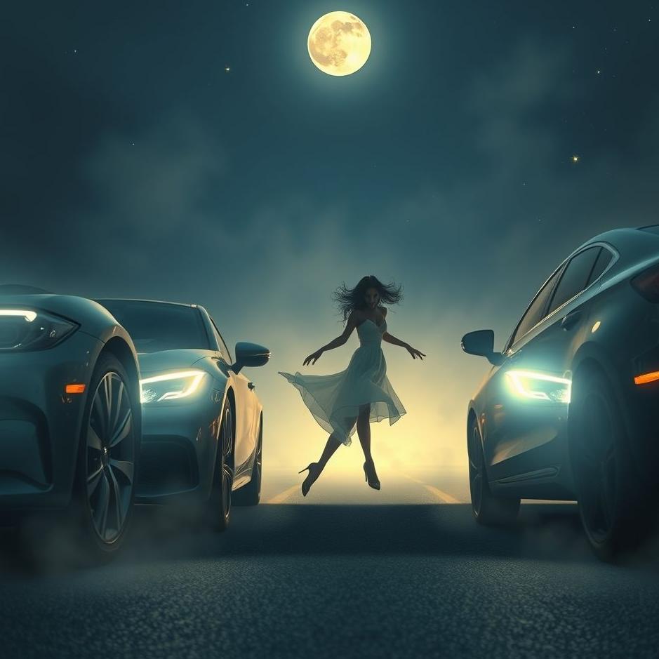 Dream : Passing between two cars in a dream