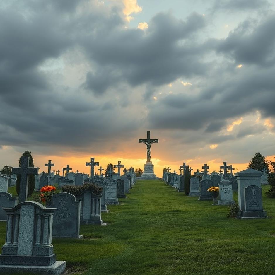 Dream : Passing through a Christian cemetery in a dream