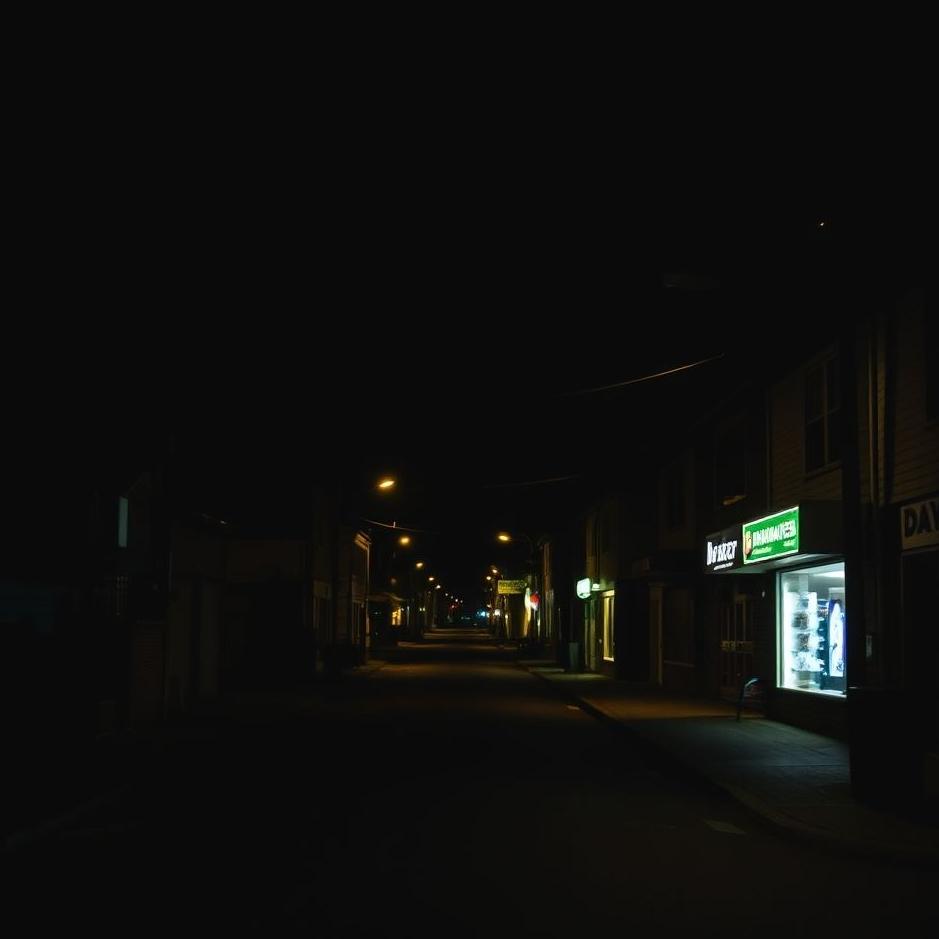 Dream : Passing through a dark street