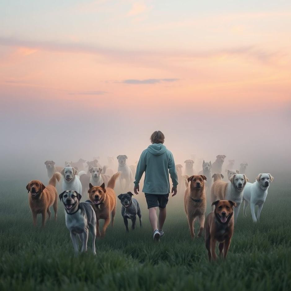 Dream : Passing through dogs in a dream