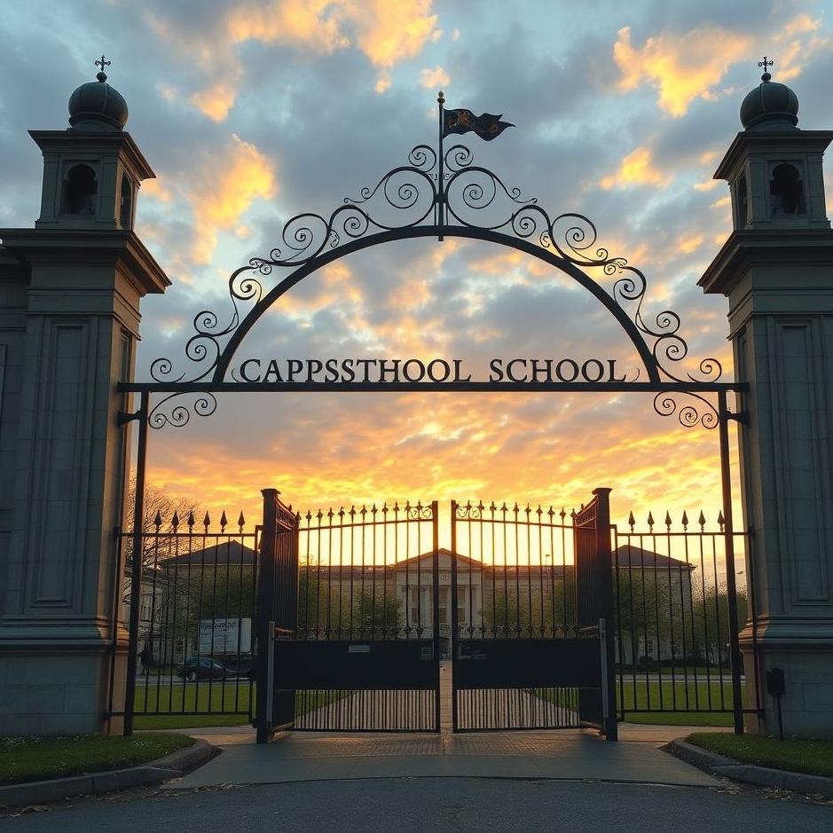 Dream : Passing through the school gate in a dream