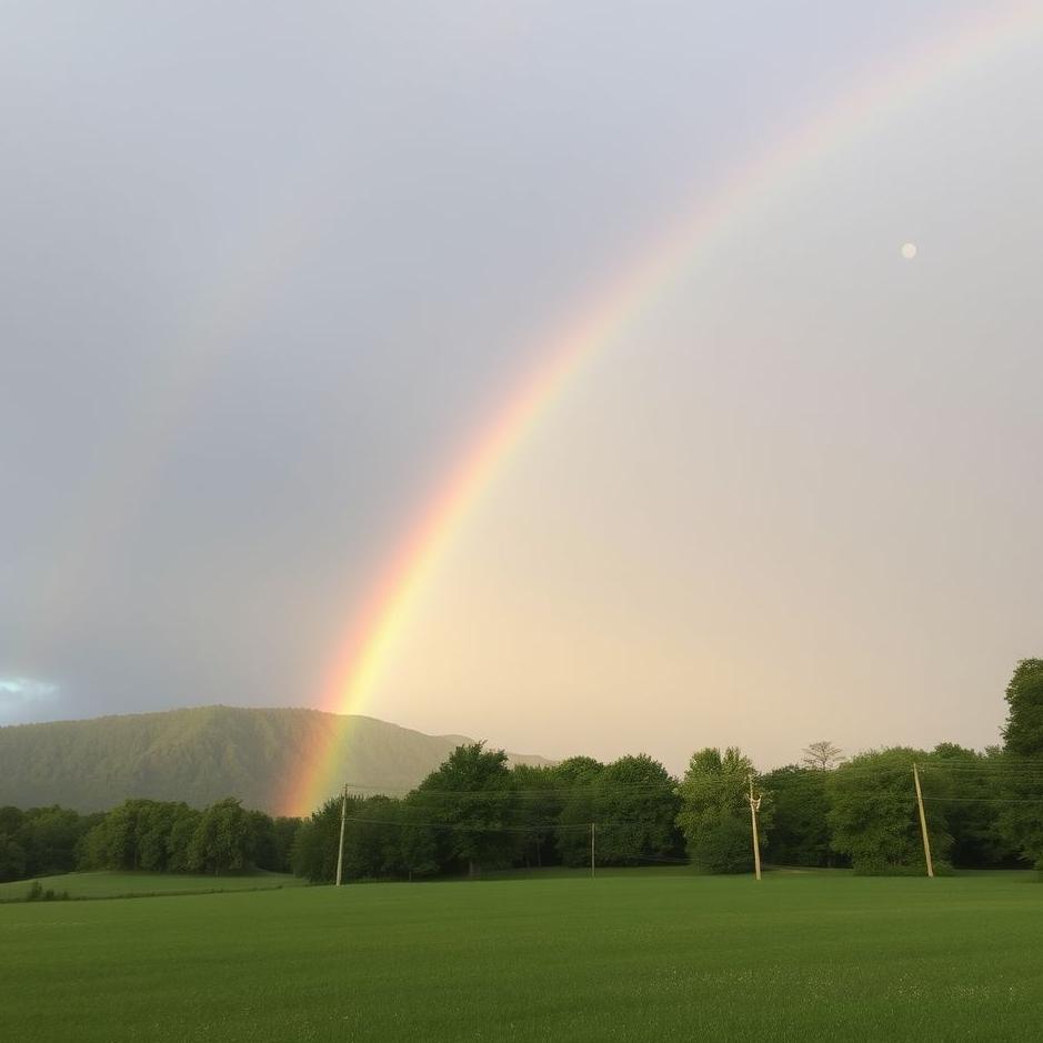 Dream : Passing under the rainbow in your dream
