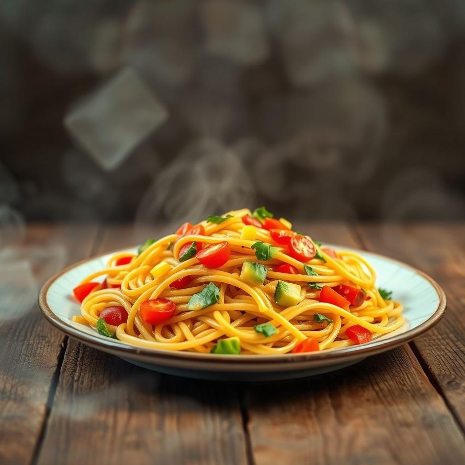 Dream : Pasta with vegetables in a dream