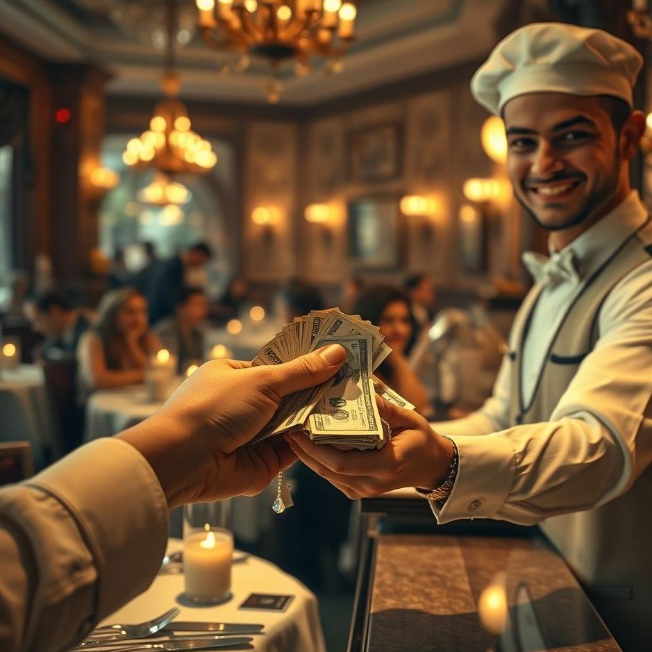 Dream : Paying money in a restaurant in a dream