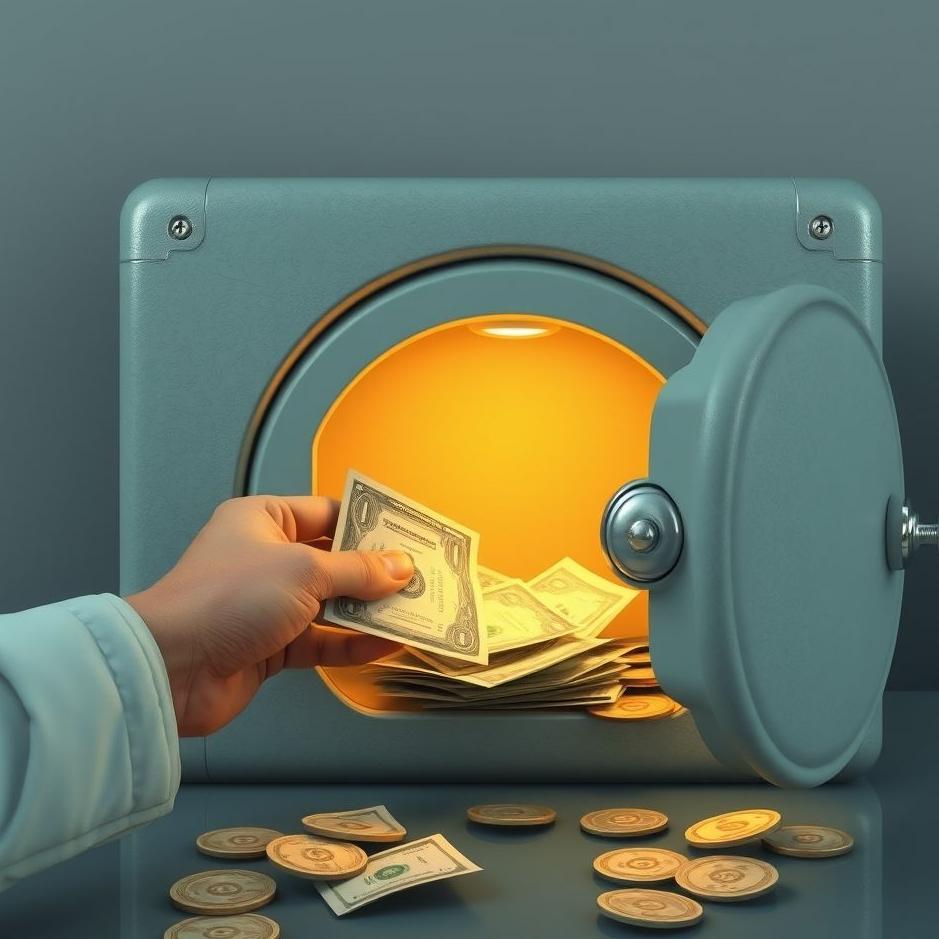 Dream : Paying money to the safe in a dream